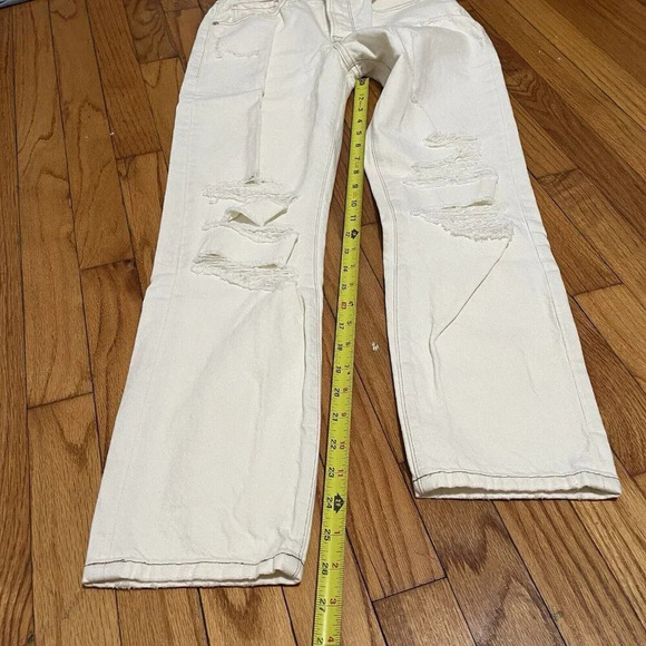 Frame Le Original Button Fly Off White Rips Distressed Jeans‎ Size 24 - Picture 5 of 7